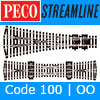 Peco Streamline Track - OO/HO - Code 100 - Model Railway Track